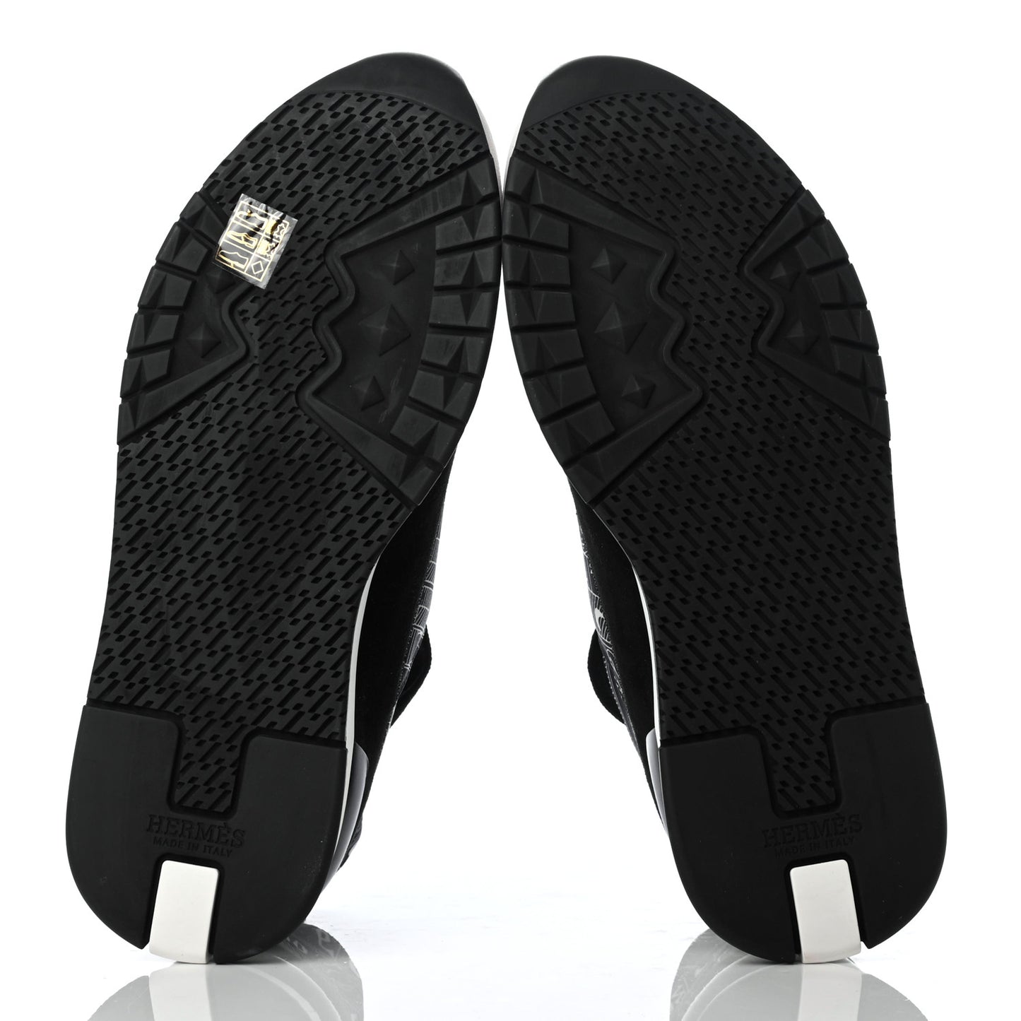 Neoprene Suede Sneakers 43 Black White