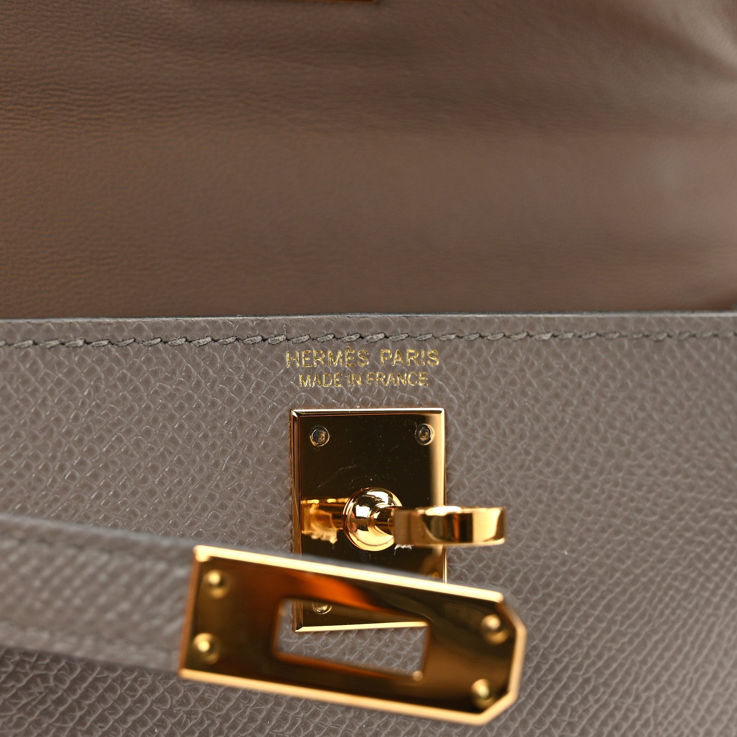 Hermes Epsom Mini Kelly Sellier 20 Gris Asphalt 6 of 11