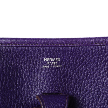 Hermes Taurillon Clemence Evelyne III PM Iris 6 of 8