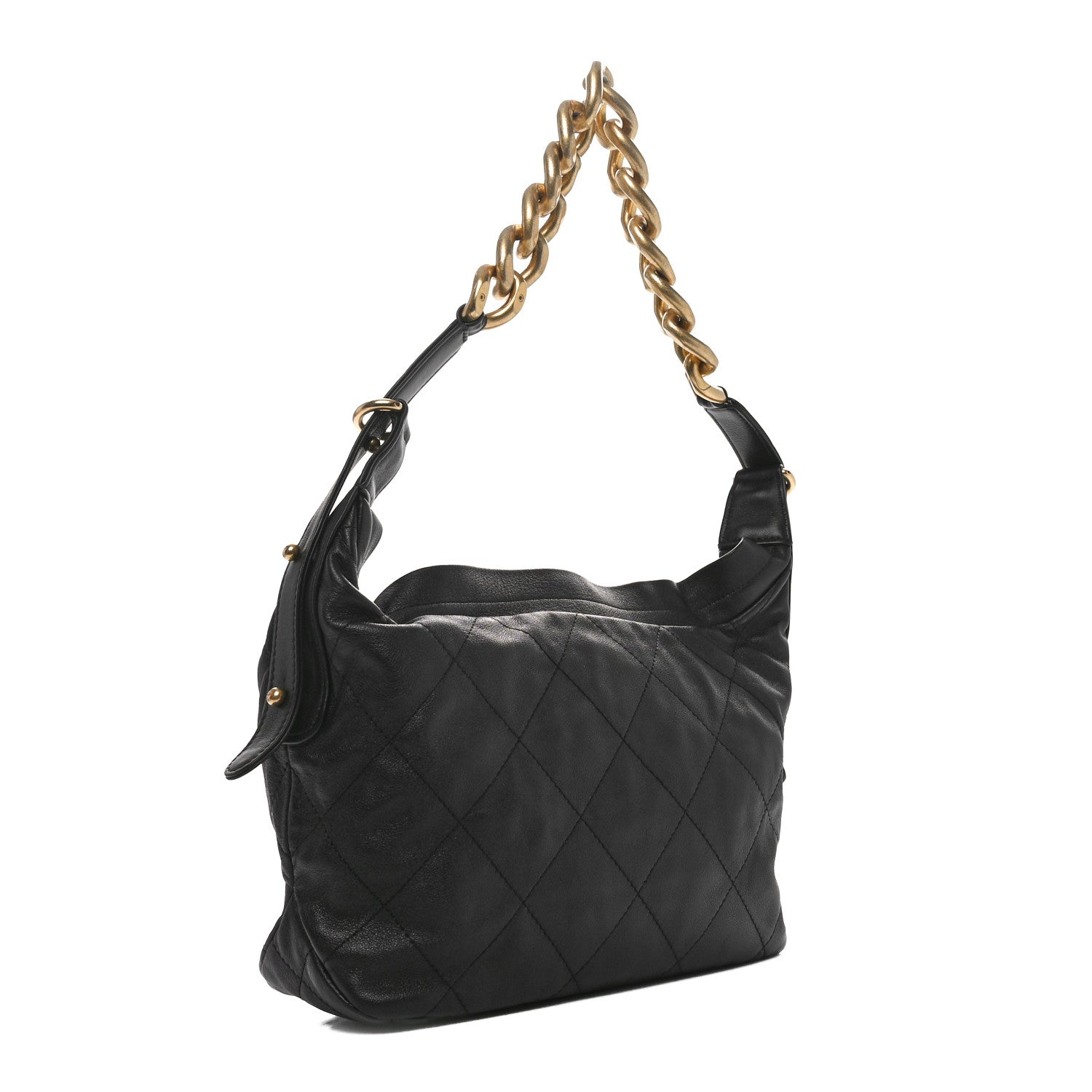 Chanel Calfskin Quilted Daily Hobo Black 1681005 – FASHIONPHILE