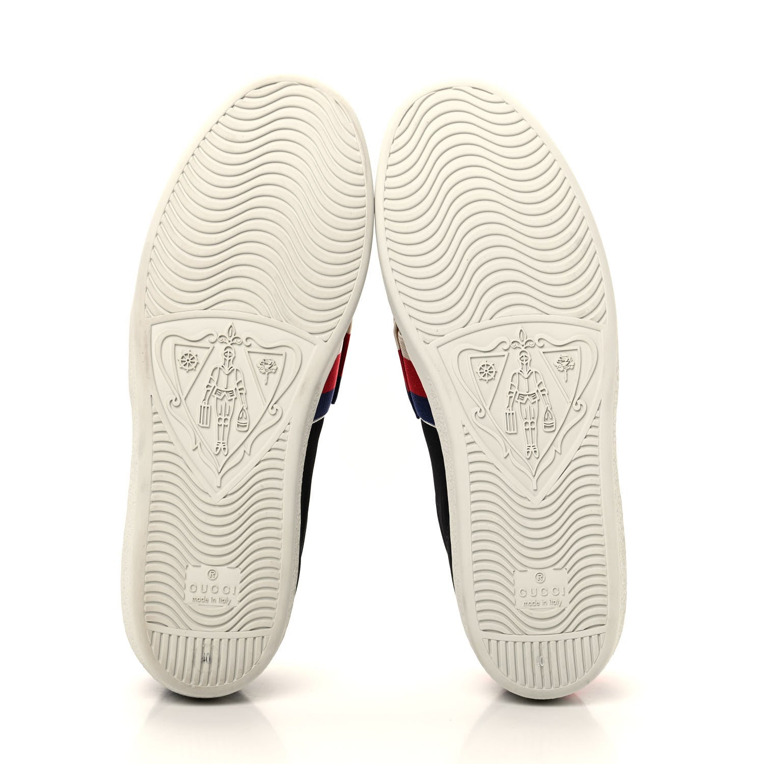 Gucci Canvas Crystal Sylvie Web Womens Ace Sneakers 40 Black 5 of 10