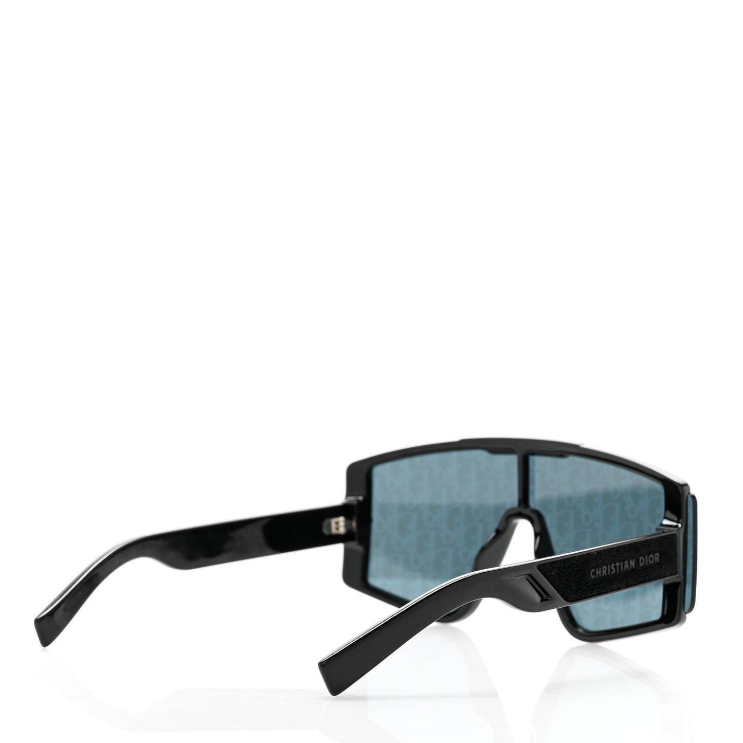 Acetate Diorxtrem MU Oblique Mask Sunglasses Black