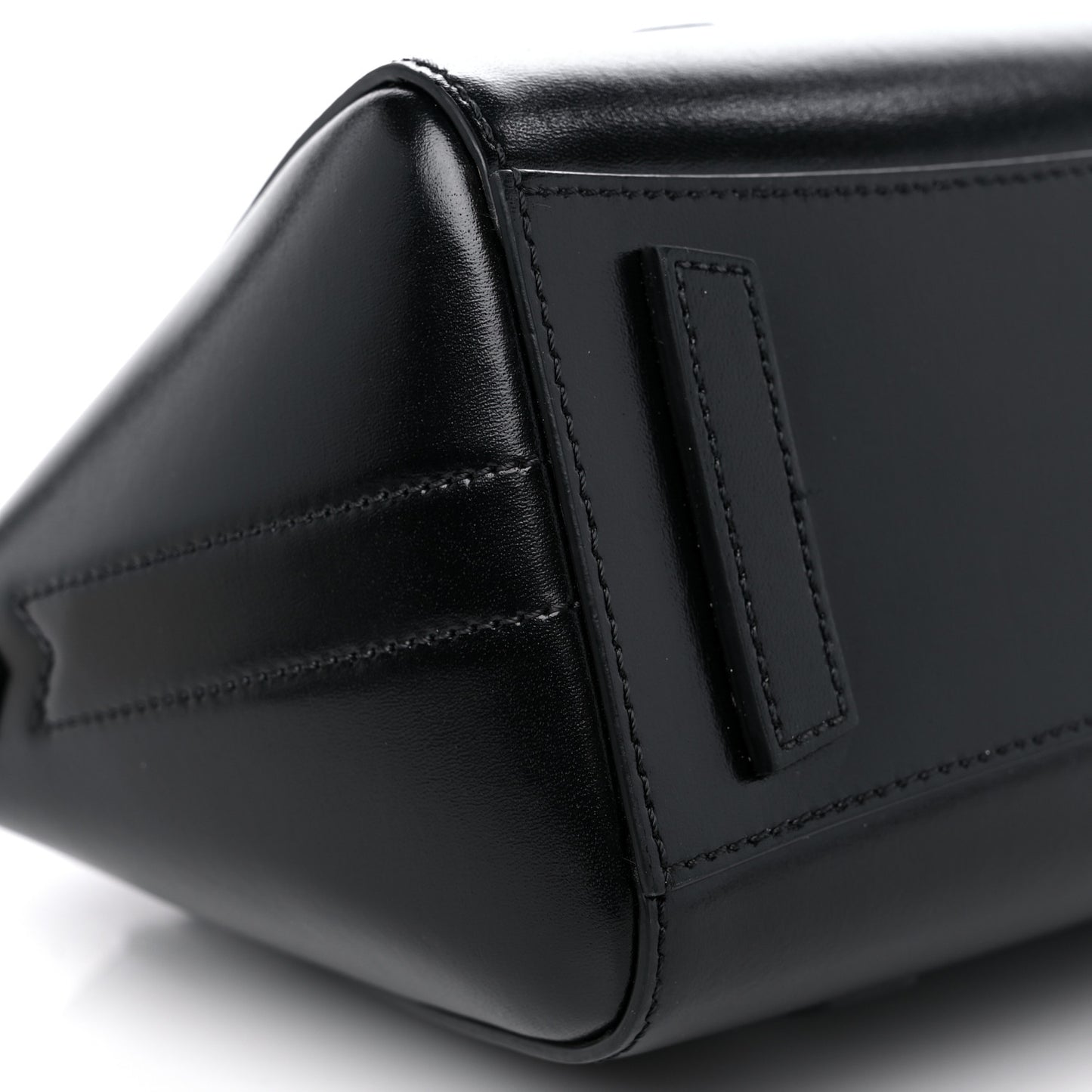 Box Calfskin Mini Lock Antigona Shoulder Bag Black