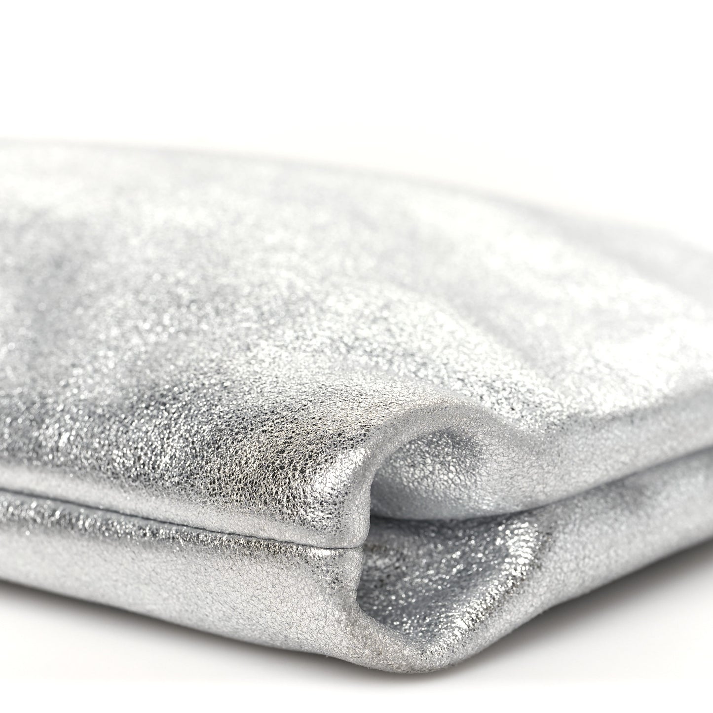 Metallic Goatskin Callie Mea Tassel Shoulder Bag Silver