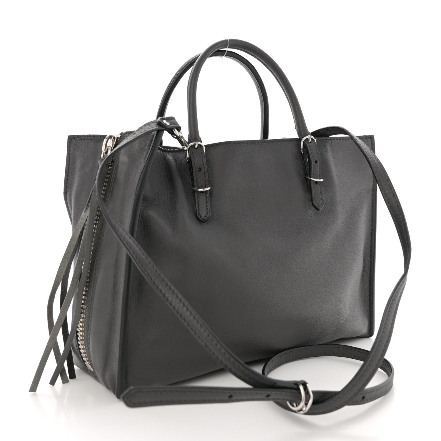 Balenciaga Veau Papier A6 Zip Around Tote Gris Fossile 4 of 14