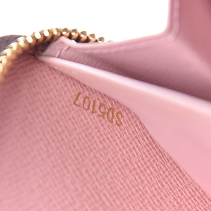 Louis Vuitton Damier Ebene Zippy Wallet Rose Ballerine 7 of 7