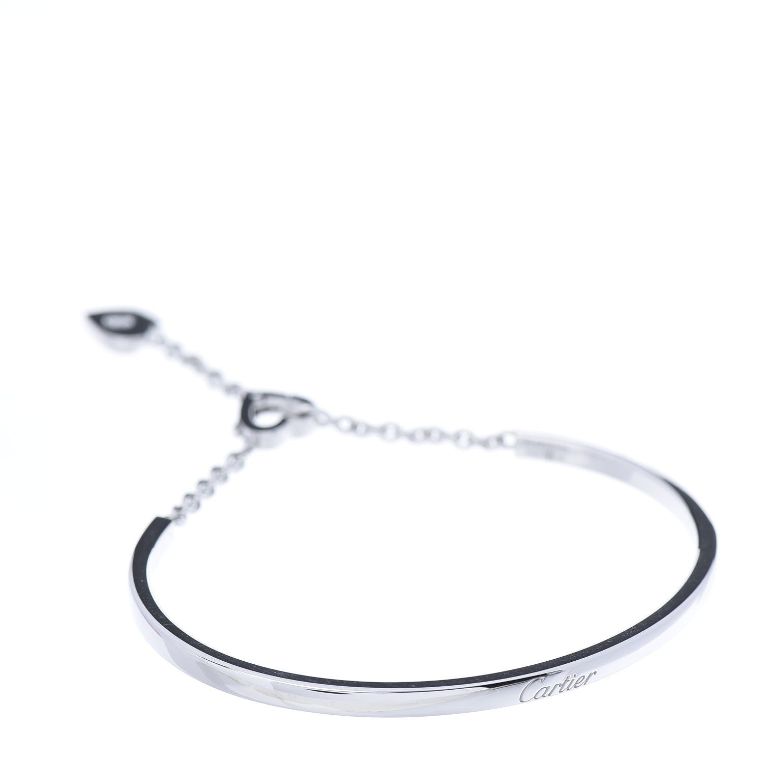 Cartier 18K White Gold Diamond Mon Amour Bracelet 15 1 of 5