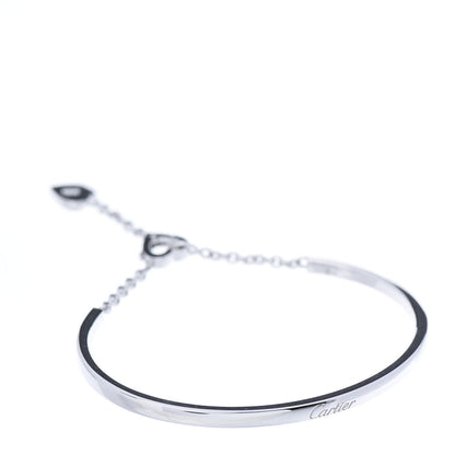 Cartier 18K White Gold Diamond Mon Amour Bracelet 15 1 of 5