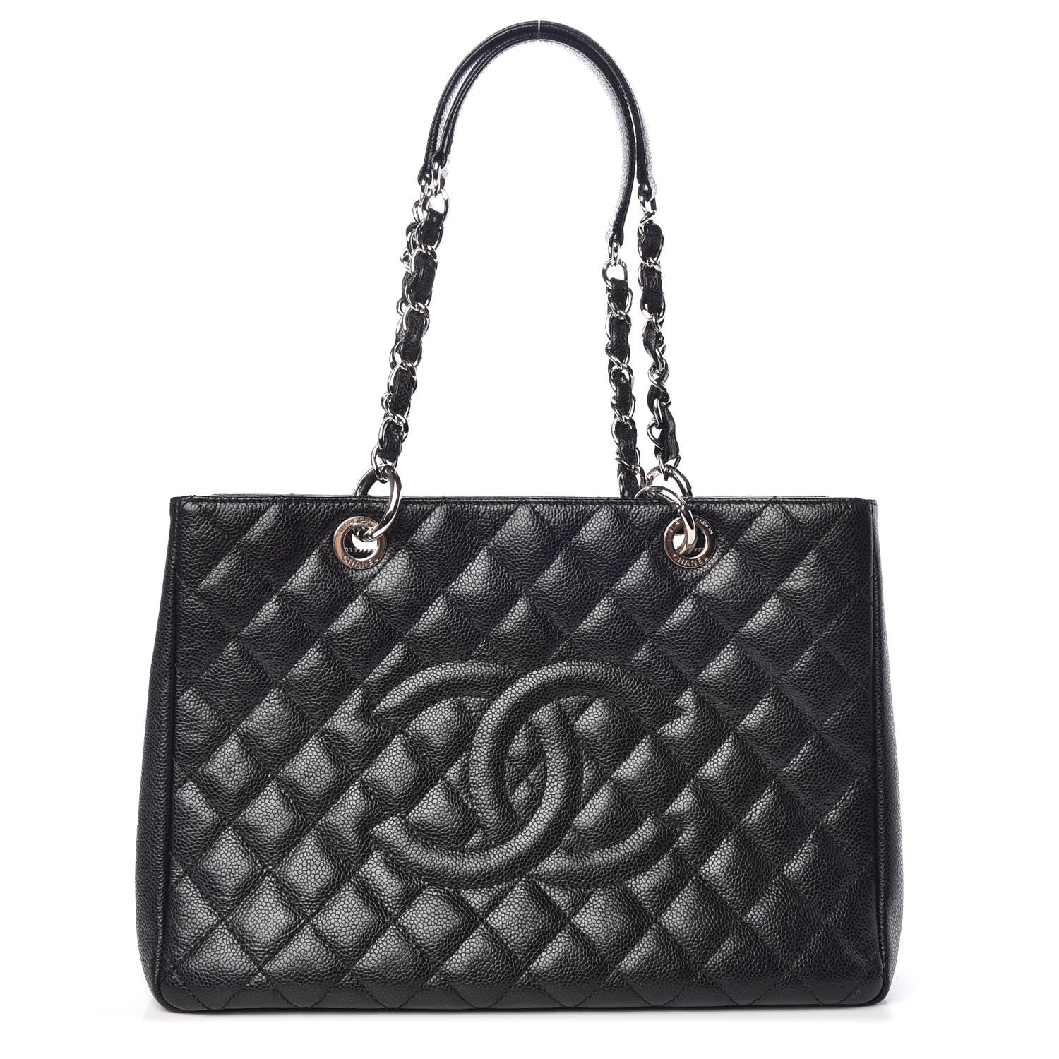 Chanel Caviar Quilted Grand Shopping Tote GST Black 1 of 7