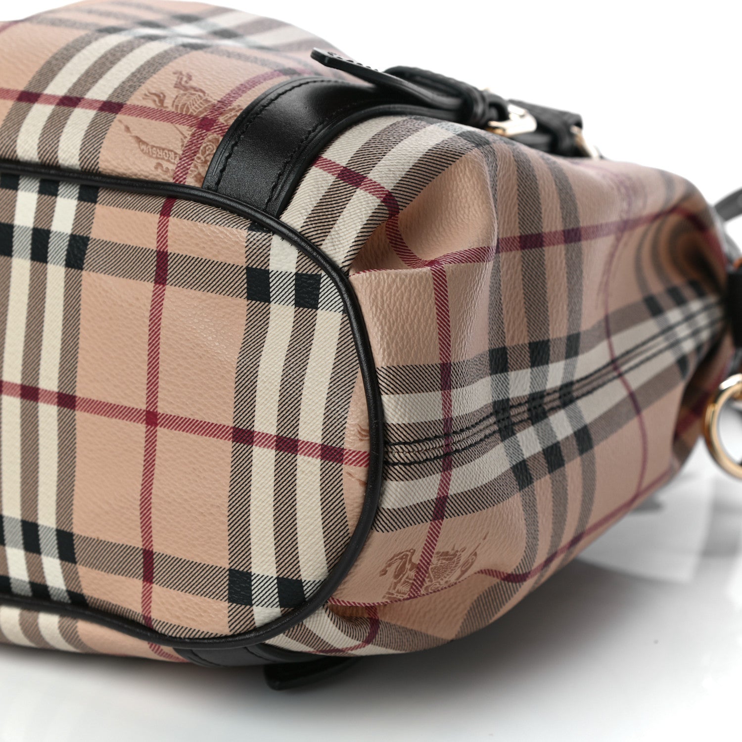 Burberry Haymarket Check Small Northfield Tote Chocolate 11 of 13