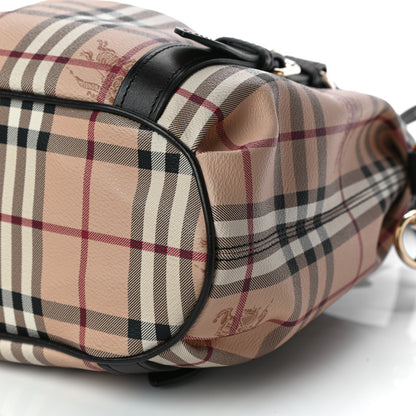 Burberry Haymarket Check Small Northfield Tote Chocolate 11 of 13