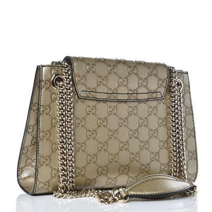 Gucci Guccissima Small Emily Shoulder Bag Gold 3 of 10