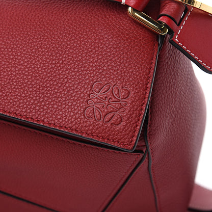 Loewe Calfskin Medium Puzzle Bag Rouge 10 of 10