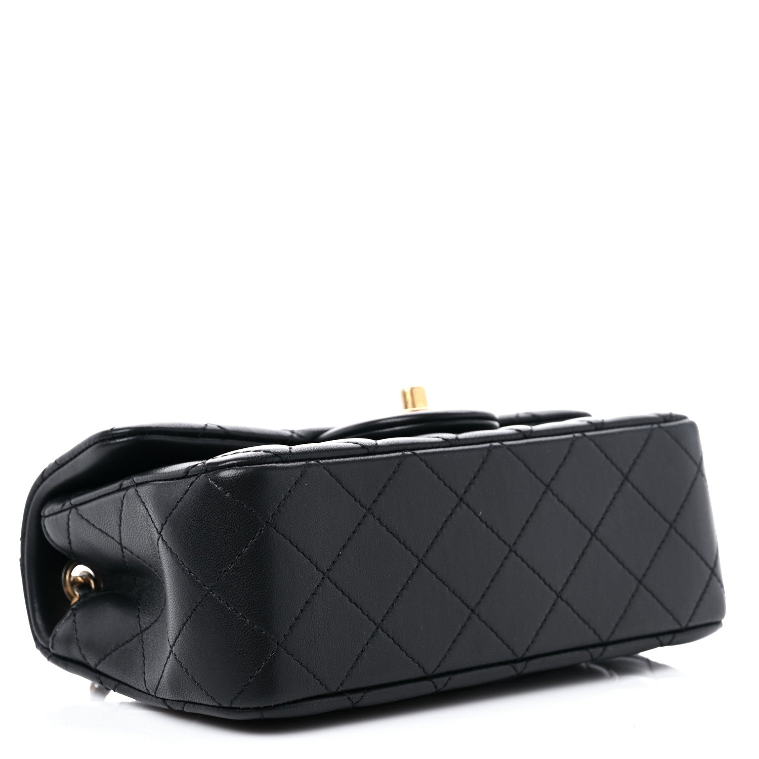 Chanel Lambskin Quilted Mini Rectangular Pearl Crush Flap Black 4 of 10