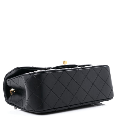 Chanel Lambskin Quilted Mini Rectangular Pearl Crush Flap Black 4 of 10