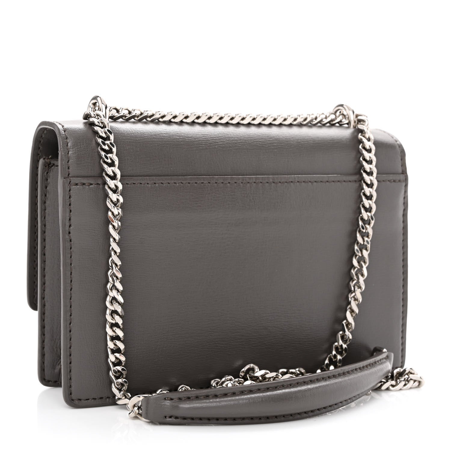 Saint Laurent Calfskin Monogram Sunset Chain Wallet Earth 3 of 9