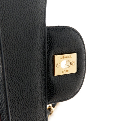Chanel Caviar Quilted Jumbo Double Flap Black 7 of 10