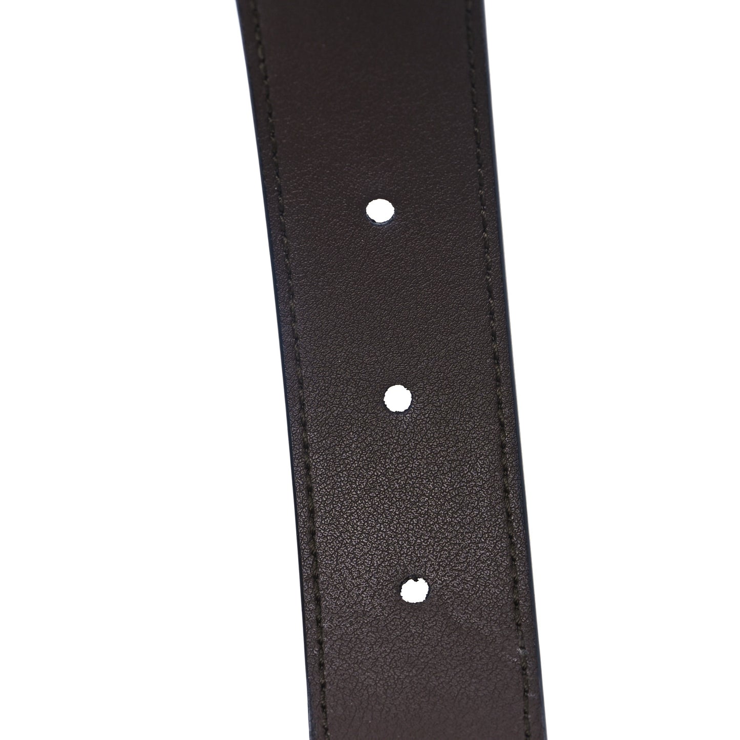 GG Supreme Monogram Matte Plutone Calfskin Double G 30mm Belt 85 34 Beige Ebony New Acero