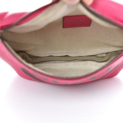Gucci Grained Calfskin Small Logo Belt Bag Box Pink Green 5 of 10