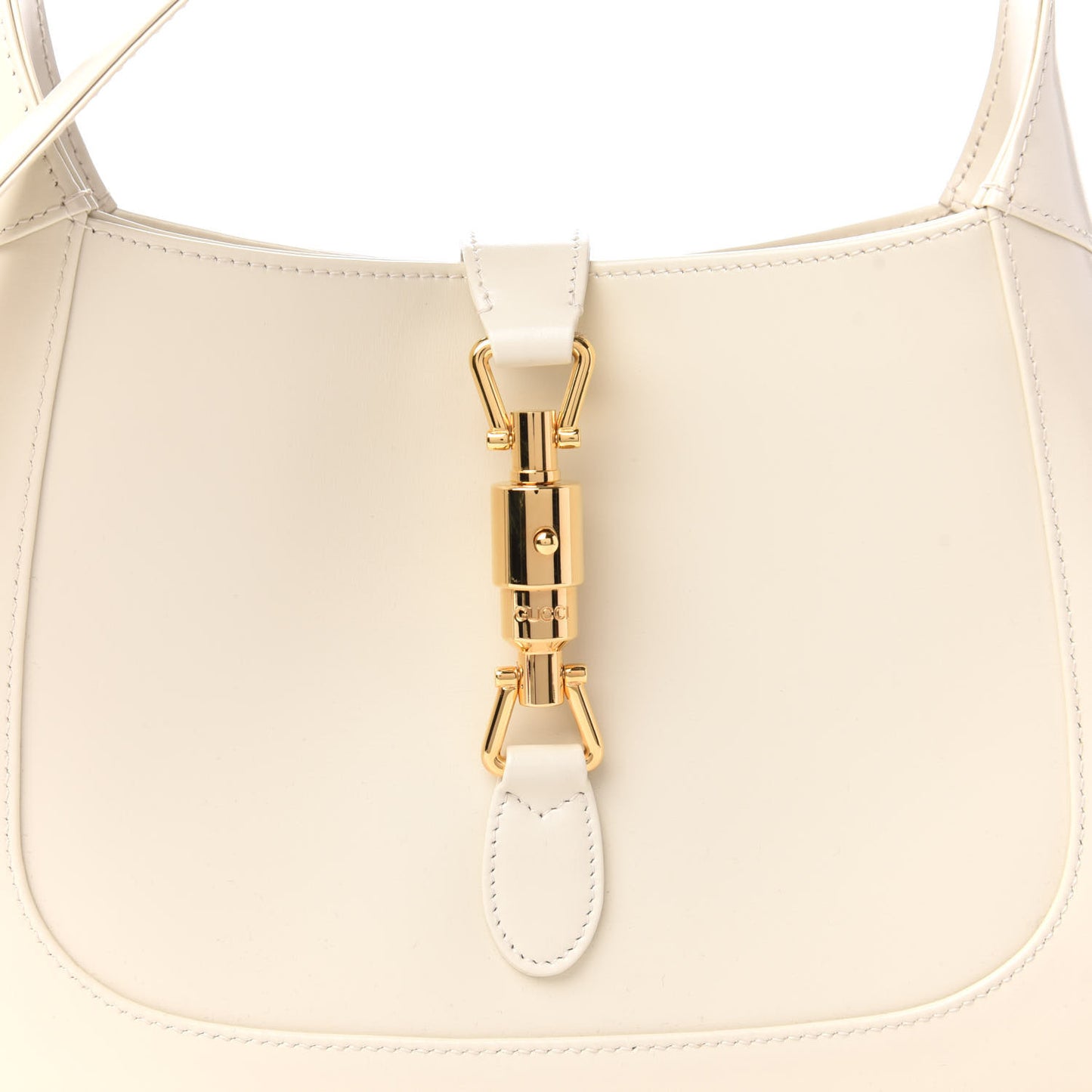 Boarded Dyana Lux Calfskin Small Jackie 1961 Hobo Mystic White