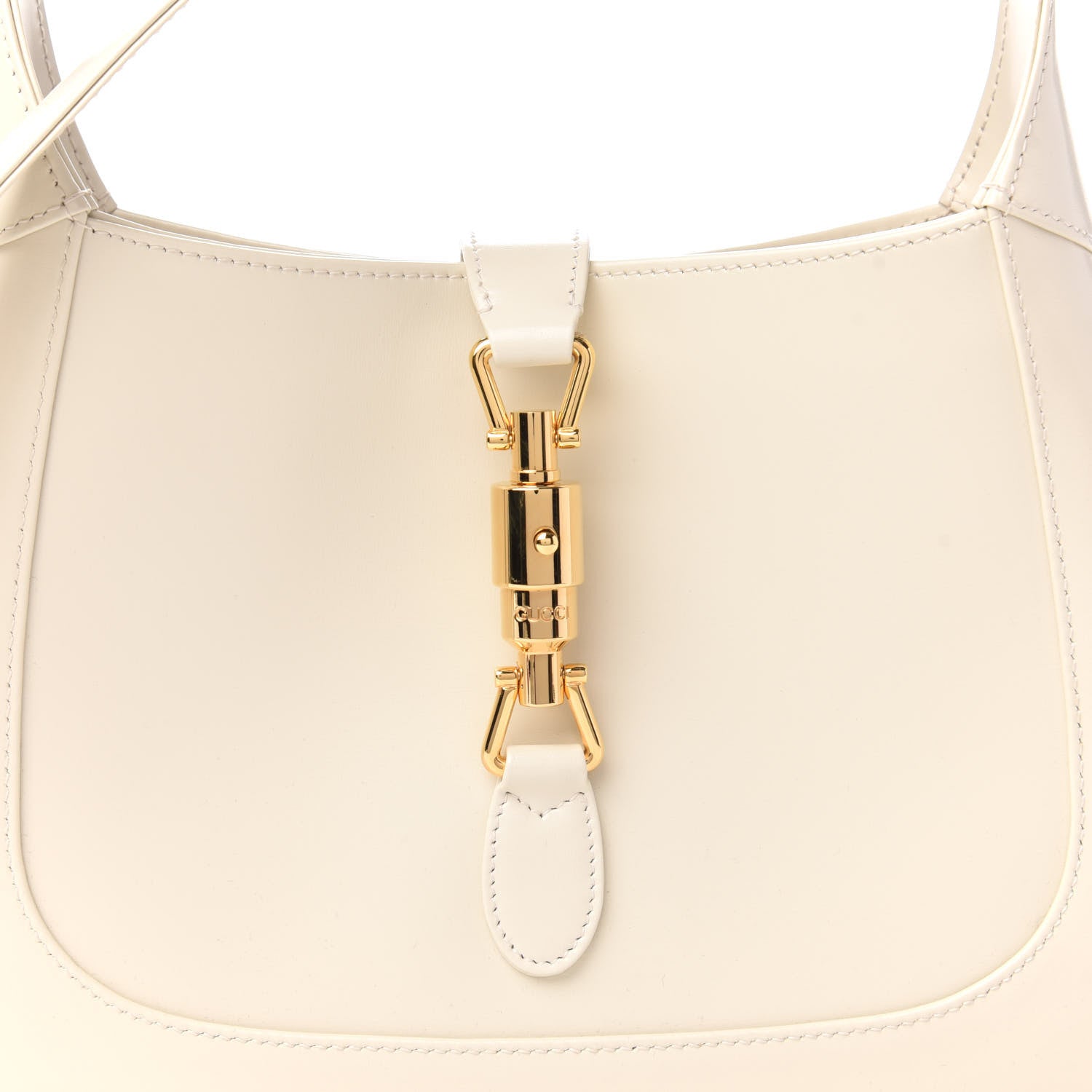 Gucci Boarded Dyana Lux Calfskin Small Jackie 1961 Hobo Mystic White 10 of 10