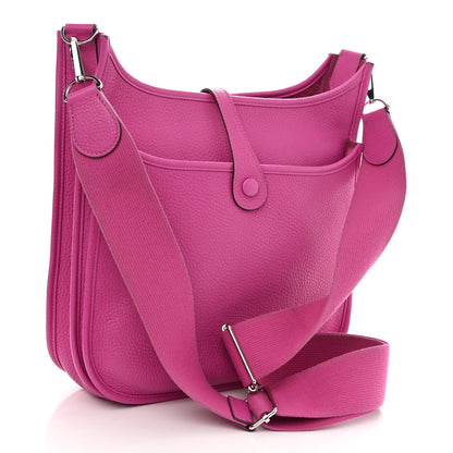 Hermes Taurillon Clemence Evelyne III PM Magnolia 3 of 12