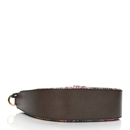Gucci GG Supreme Monogram Bengal Web Medium Padlock Messenger Shoulder Bag Beige Pink 3 of 12