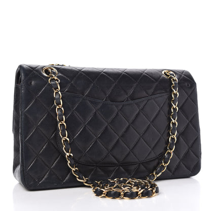 Chanel Lambskin Quilted Medium Double Flap Navy 3 of 10