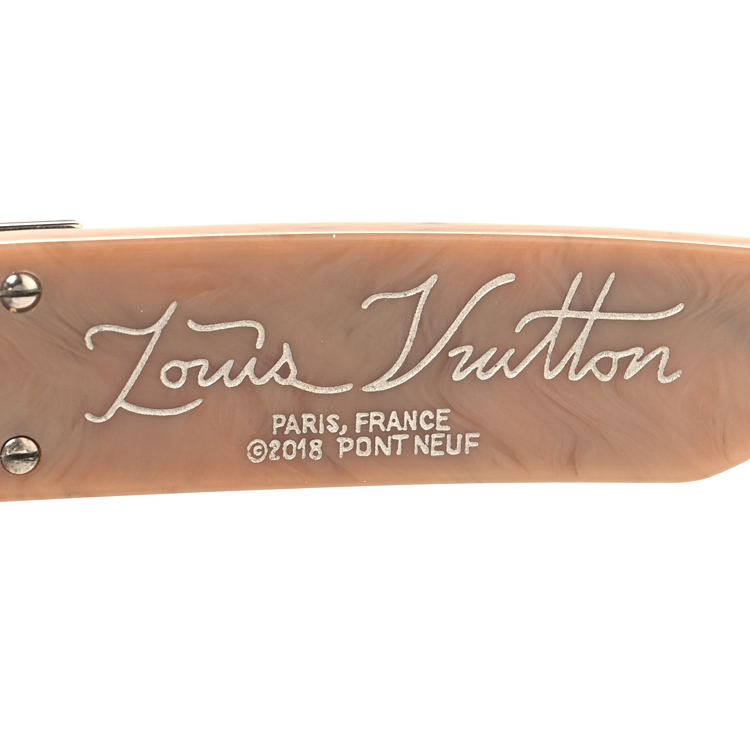 Louis Vuitton Acetate 1.1 Millionaires Sunglasses Z1336E Camel Marble 5 of 6