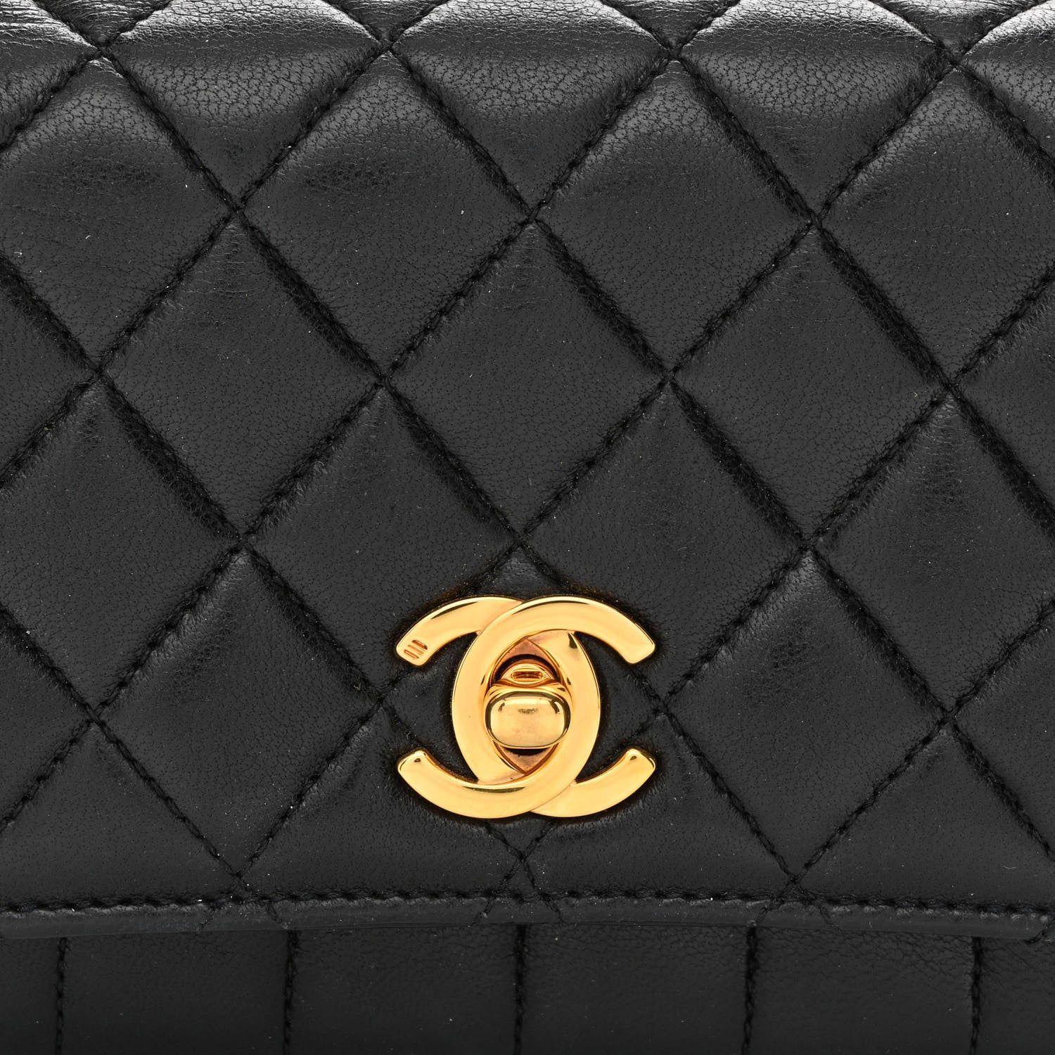 Chanel Lambskin Velvet Quilted Flap Shoulder Bag Black 9 of 11