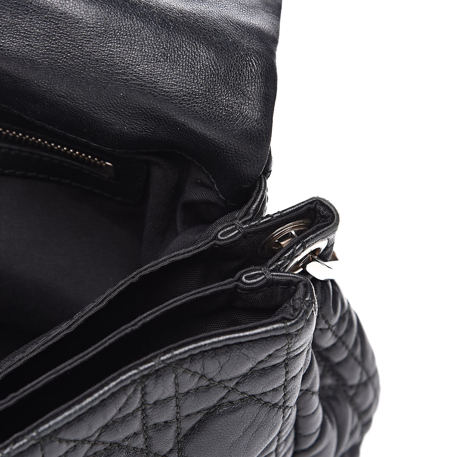 Christian Dior Lambskin Cannage New Lock Flap Black 15 of 16