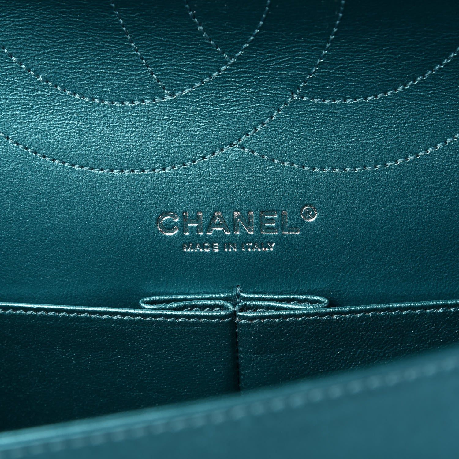 Chanel Metallic Calfskin Quilted 2.55 Reissue 226 Flap Turquoise 8 of 11