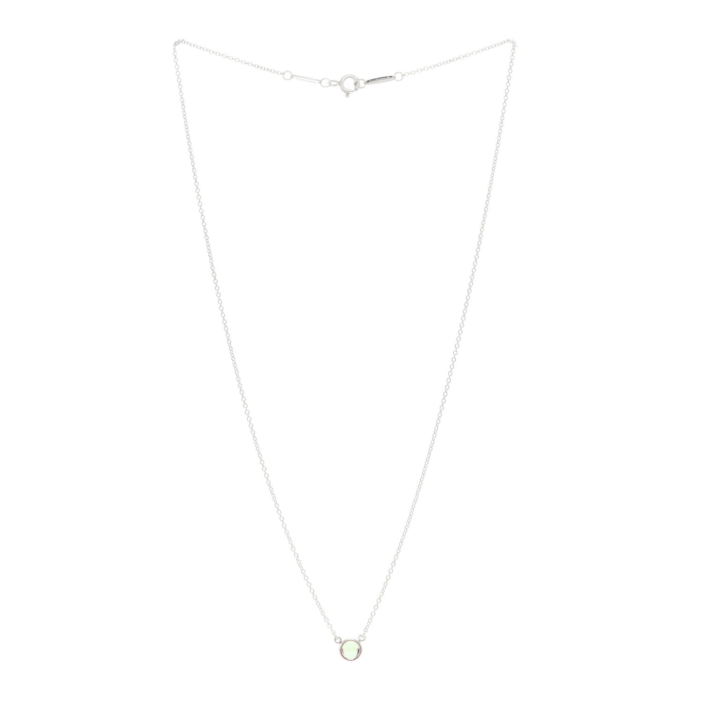 Sterling Silver Moonstone Elsa Peretti Color By The Yard Necklace
