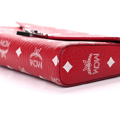 MCM Visetos Patricia Wallet On Chain Red 9 of 13