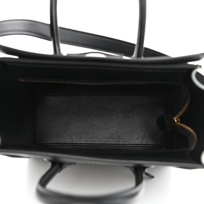 Celine Calfskin Nano Tri-Color Luggage Zinc Almond 5 of 11