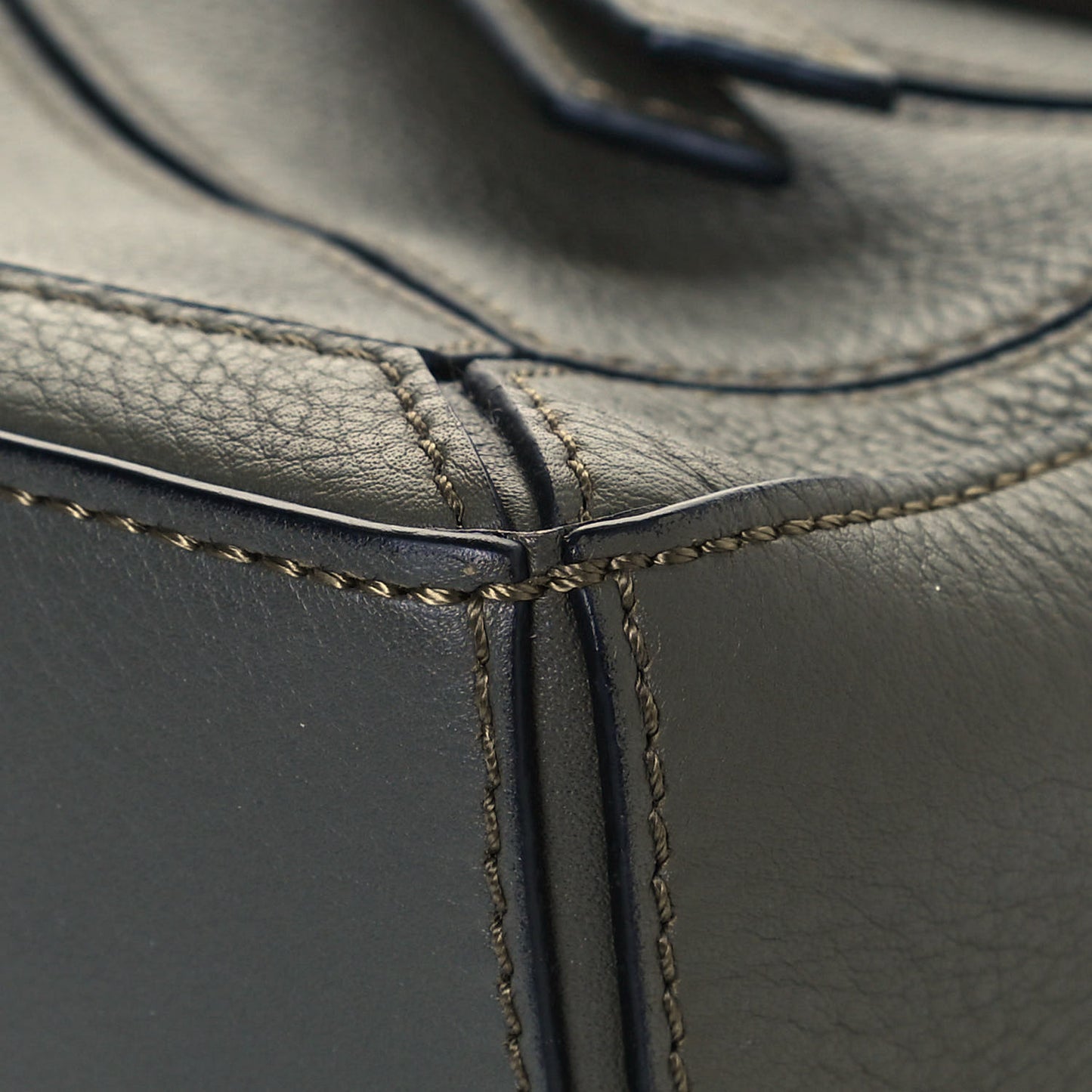 Calfskin Mini Puzzle Bag Khaki Green