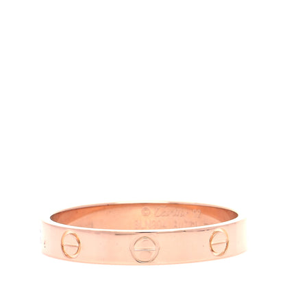 Cartier 18K Pink Gold 3.5mm LOVE Wedding Band Ring 62 10 1 of 5