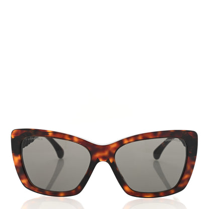 Chanel Acetate Calfskin Square Sunglasses 5476-Q Tortoise 2 of 9