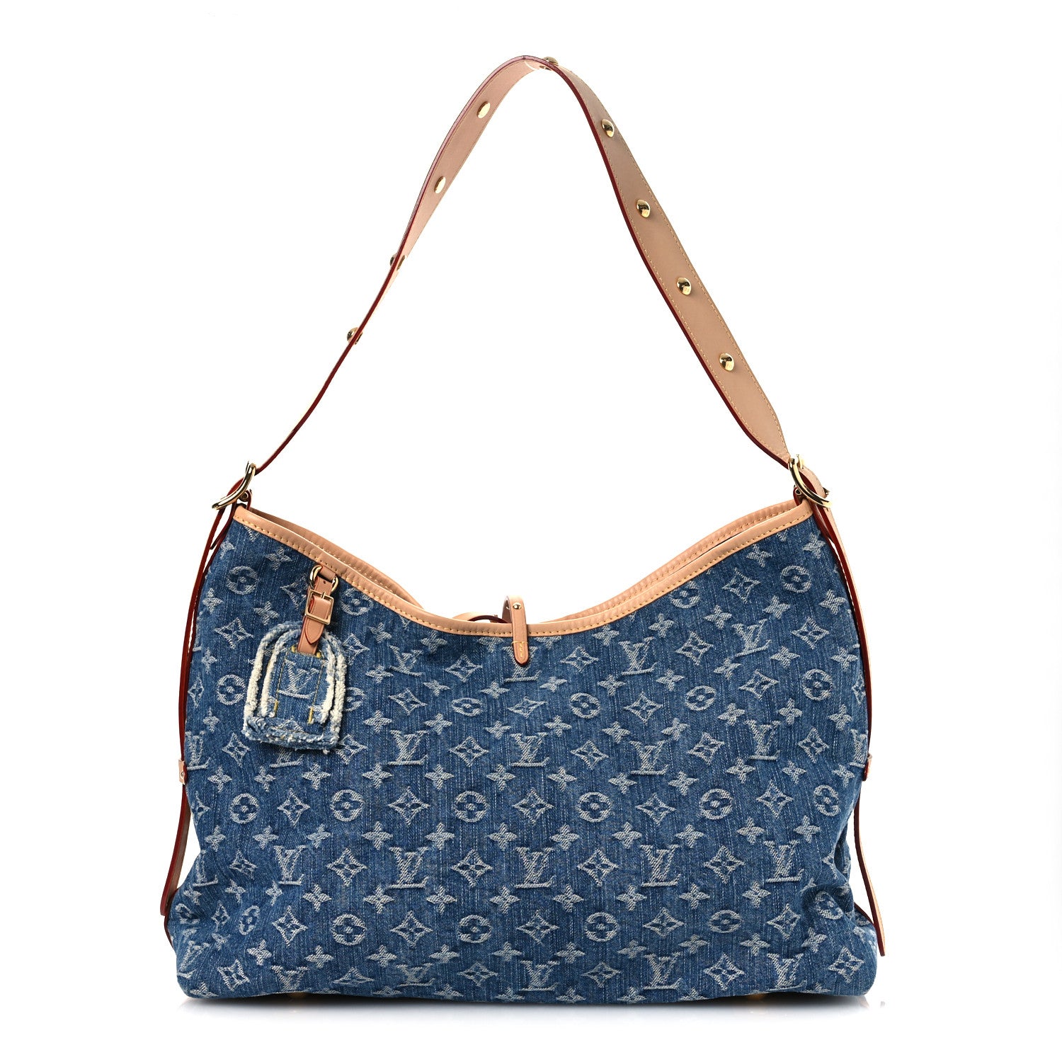 Louis Vuitton Monogram Denim CarryAll MM Blue 1 of 9