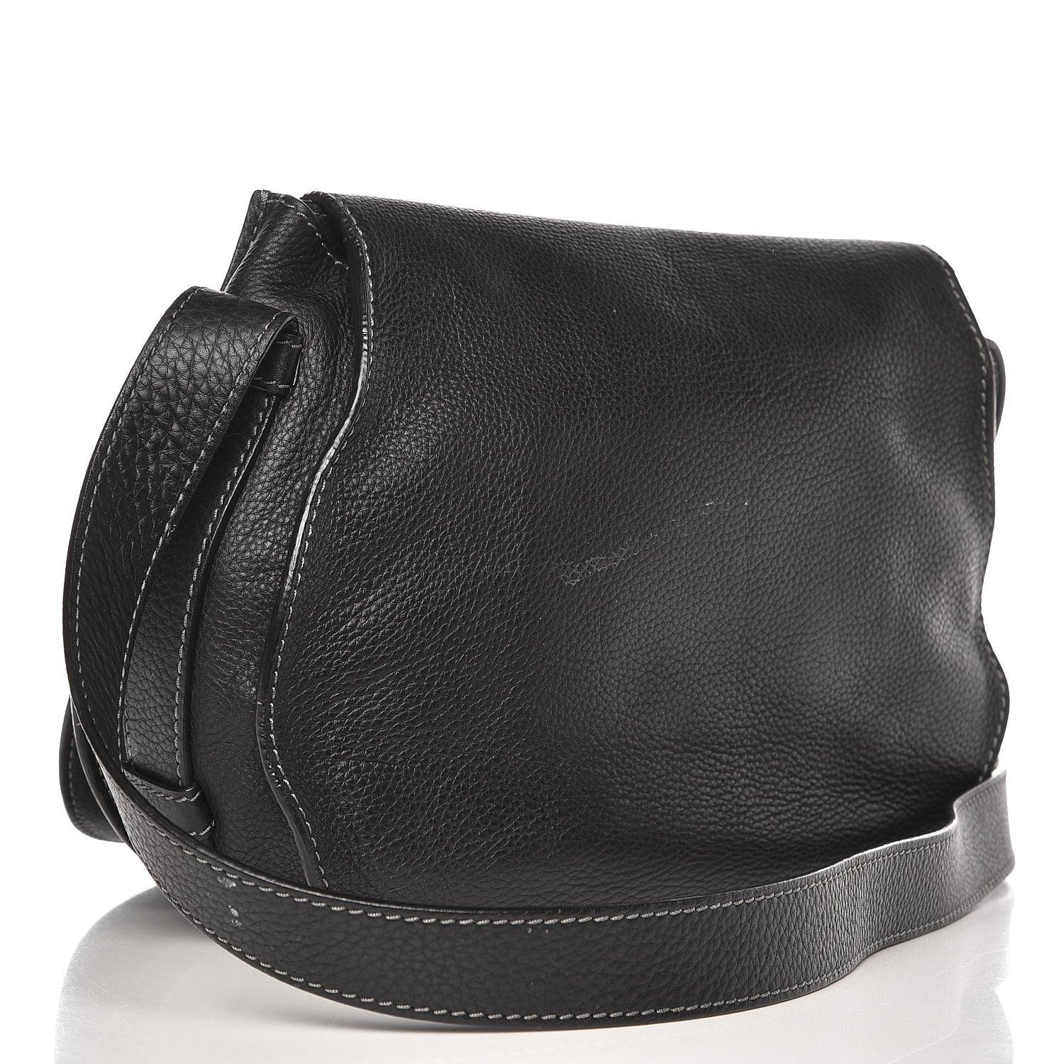 Chloe Calfskin Medium Marcie Round Crossbody Bag Black 3 of 10