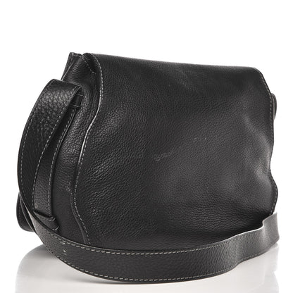 Chloe Calfskin Medium Marcie Round Crossbody Bag Black 3 of 10