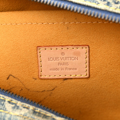Louis Vuitton Monogram Denim Neo Speedy Blue 6 of 13