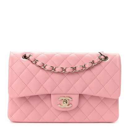 Chanel Caviar Quilted Small Double Flap Pink 1 of 8