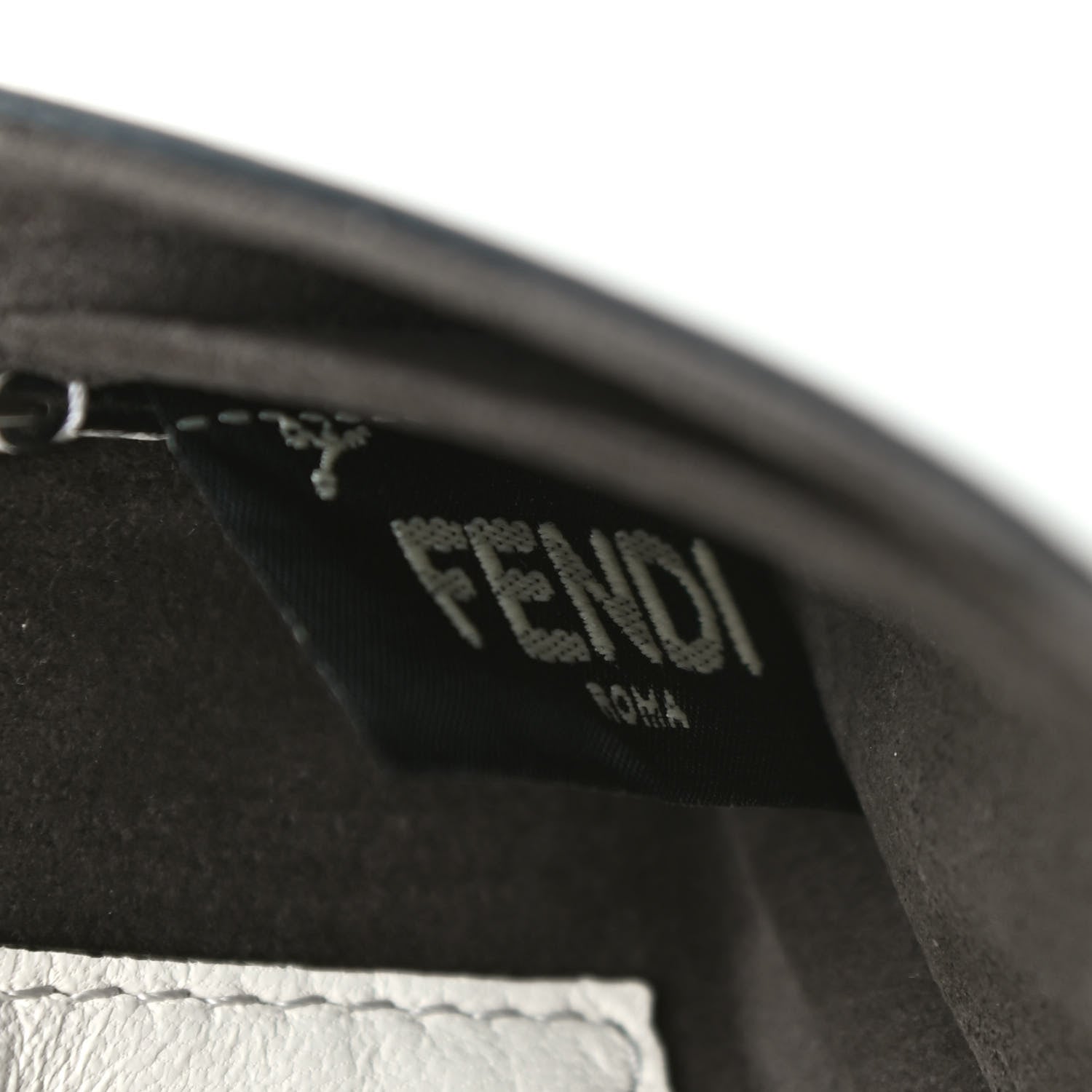 Fendi Shiny Nappa Micro Baguette White 7 of 9