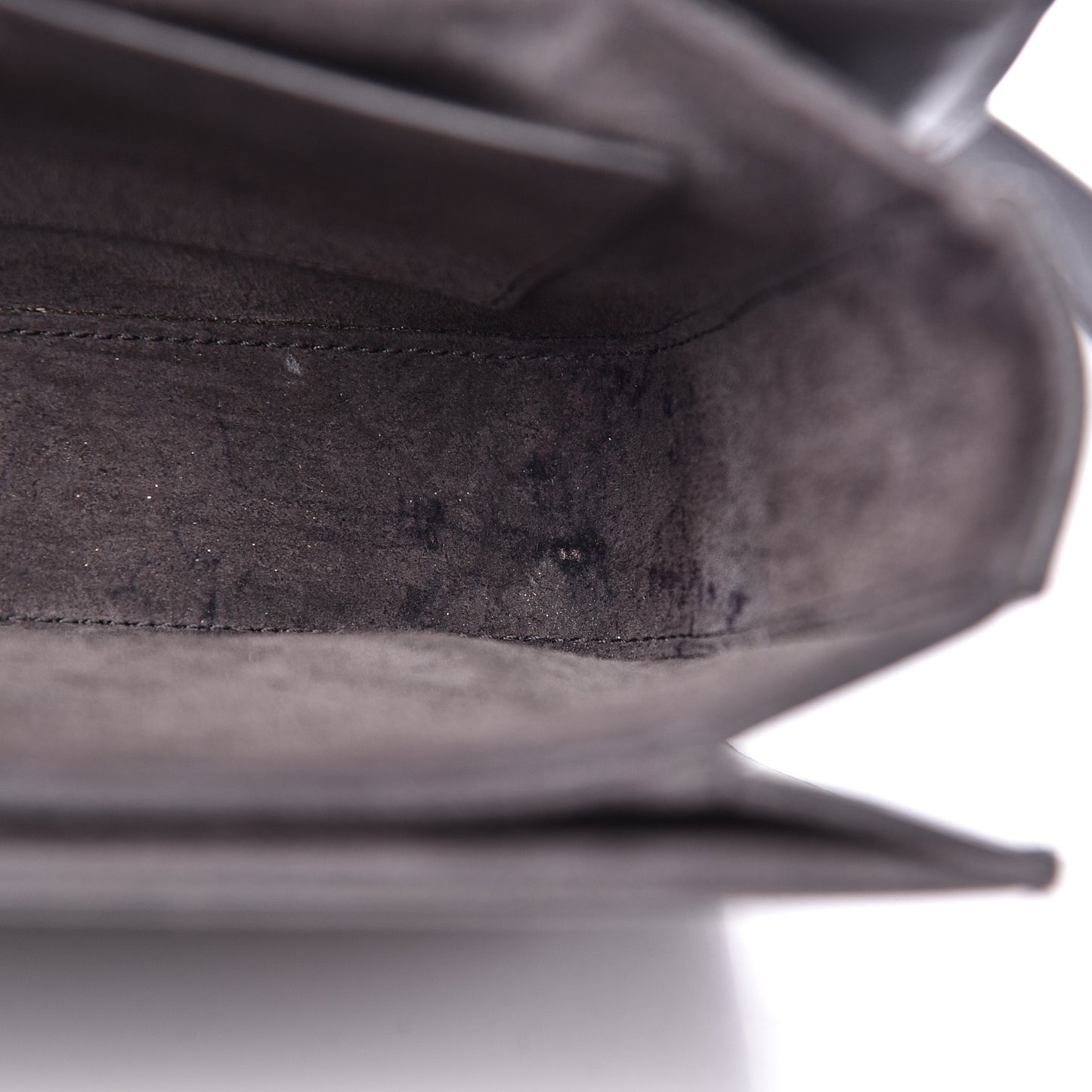 Smooth Calfskin Suede Medium Bellechasse Grey