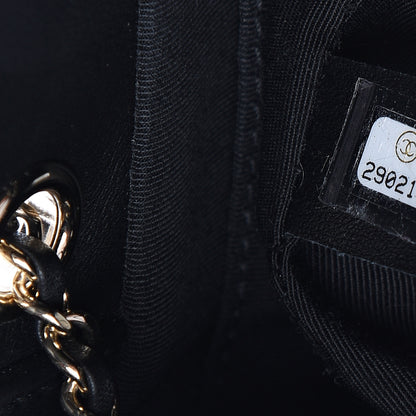 Chanel Calfskin Stitched Drawstring Bag Black 6 of 8