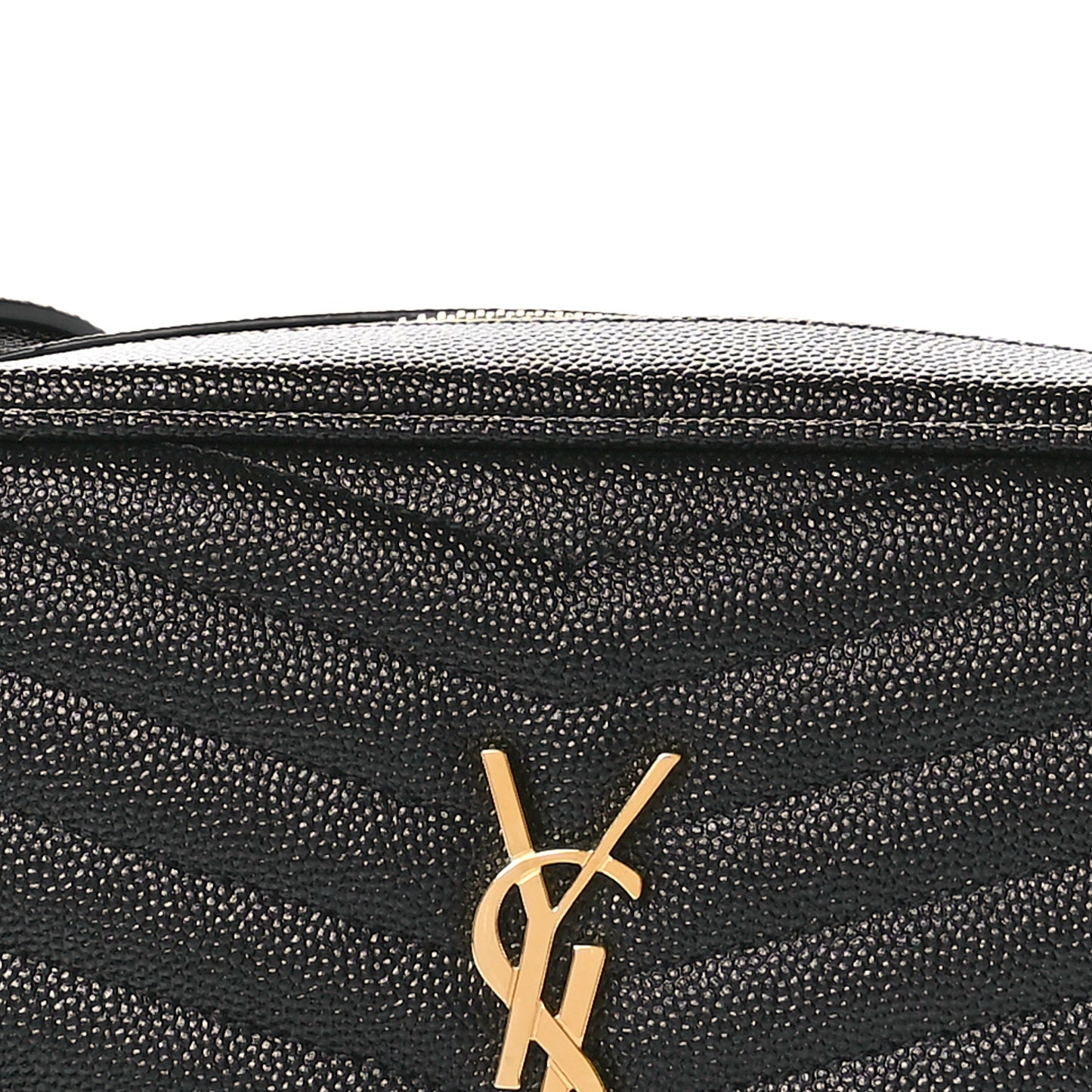 Grain De Poudre Matelasse Monogram Mini Lou Camera Bag Black