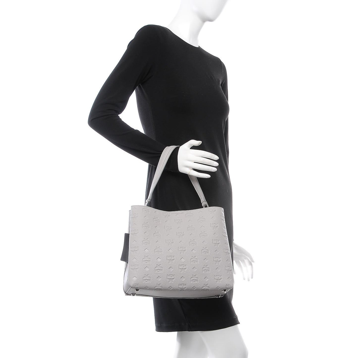 Calfskin Ottomar Monogram Sarah Convertible Hobo Dove