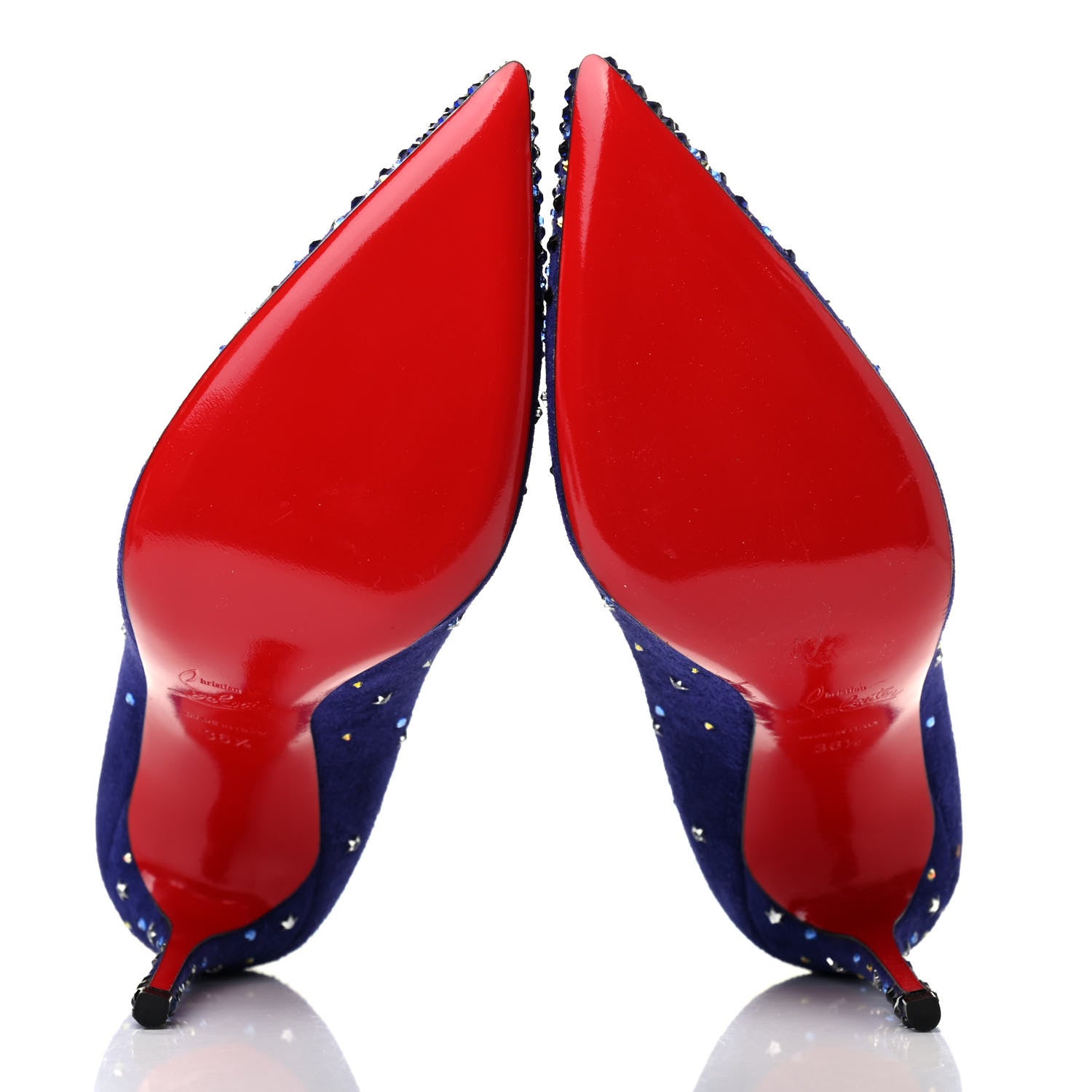 Christian Louboutin Veau Velours Gravitanita 100 Pumps 36.5 Version Encre 5 of 7