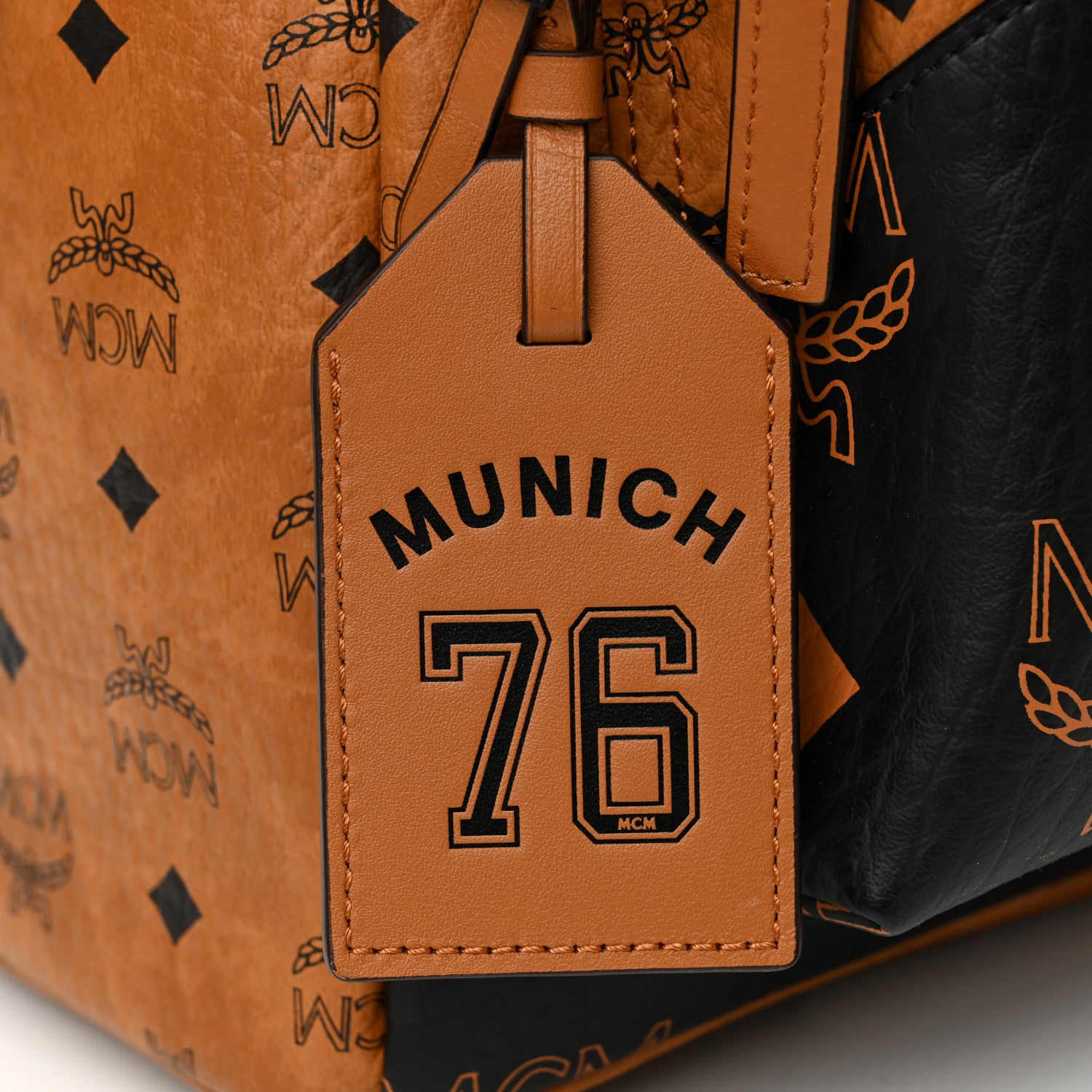 MCM Visetos Mix Munich 76 Medium Stark Backpack Cognac 9 of 12